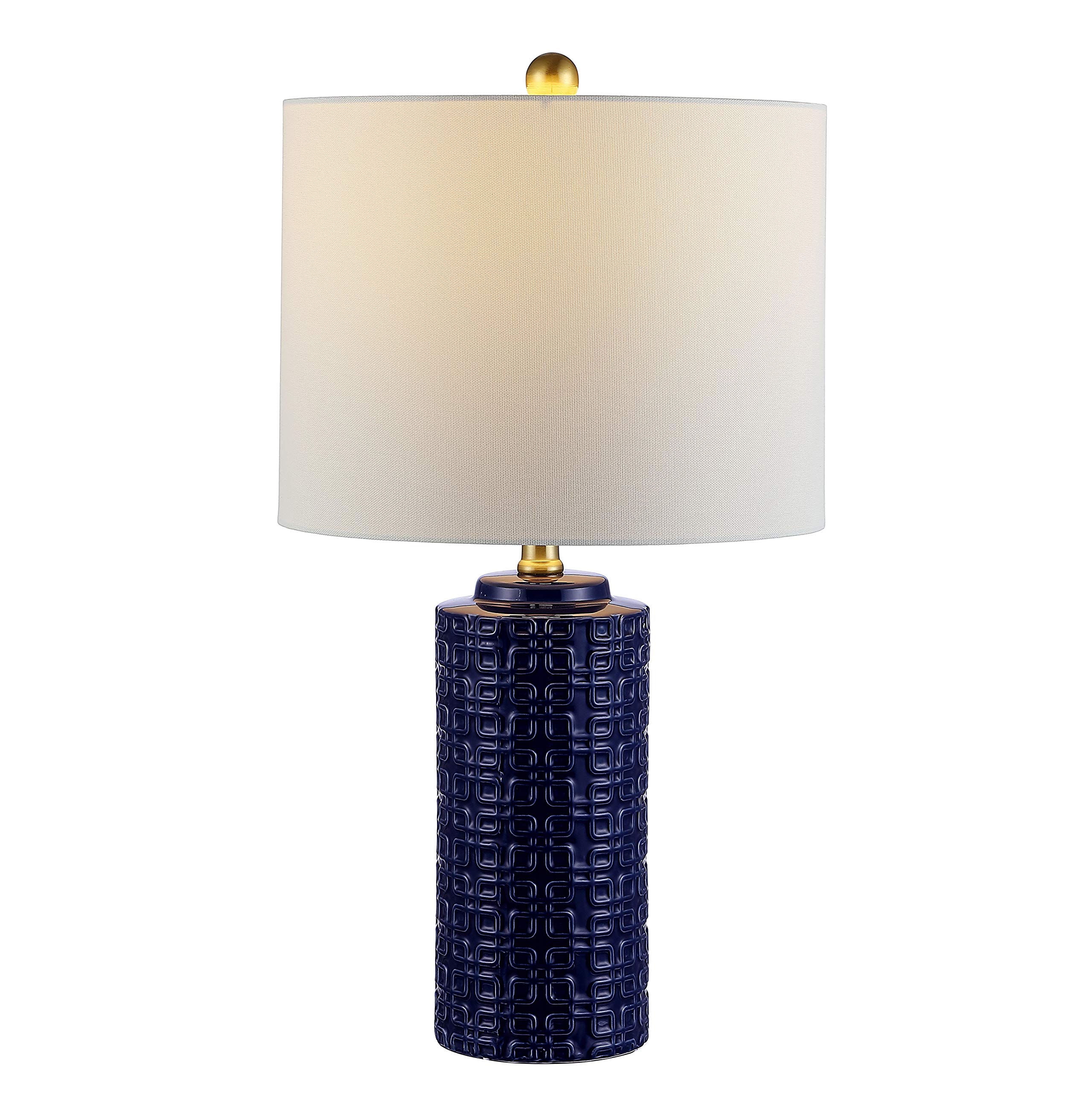 SAFAVIEH Lighting Collection Artef Modern Navy Blue Ceramic